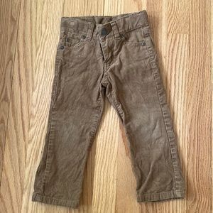 Janie and Jack Corduroy khaki pants. Size 2. Adjustable waist.